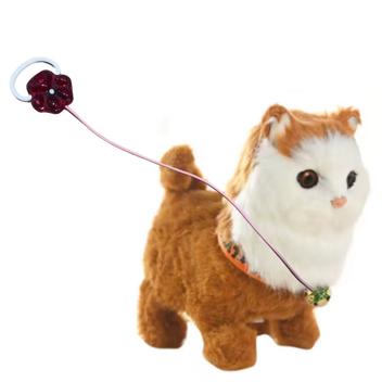 Gato Gatinho De Pelúcia Que Anda Mia Com Coleira Varias Raça - STORE ...