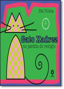 Gato Xadrez no Jardim do Relogio - Serie Fa do Gato