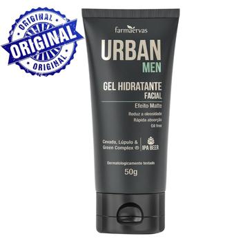 Gel Hidratante Facial Masculino Urban Men 50g Farmaervas Homem Toque ...