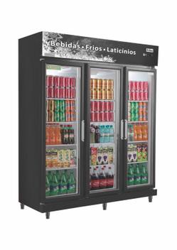 Geladeira/refrigerador 1100 Litros 3 Portas Preto - Frilux - 220v - Rf022