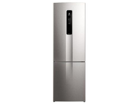 Geladeira/Refrigerador Electrolux Frost Free Inverse Inox Look 400L Efficient IB6S Bivolt