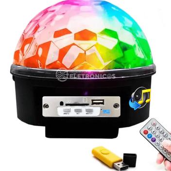 Bola Maluca Mini Globo Jogo De Luz Led Rgb Festa Possui Controle WS3316 -  Bola Maluca - Magazine Luiza