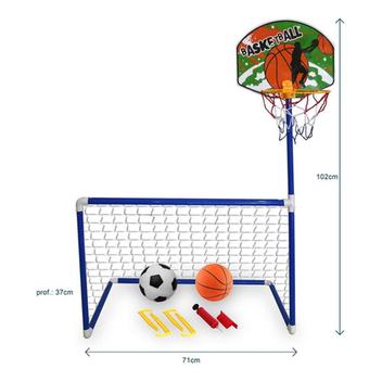 Jogo de Futebol Completo Gol Bomba E Bola 2 Modos Divertido - DM Toys -  Chute a Gol Infantil - Magazine Luiza