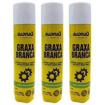 Graxa Branca Líquida Spray Aerossol 900ml Uso Geral - RADNAQ - Vaselina ...