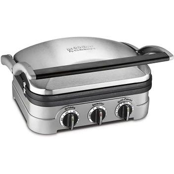 Grill e Chapa Elétrica Cuisinart Griddler GR-4NCBR 1500W 127V Aço