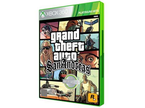 Gta Grand Theft Auto San Andreas Xbox 360 Midia Fisica - Outros Games -  Magazine Luiza