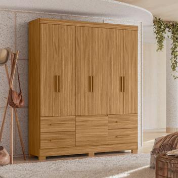 Guarda Roupa Casal 7 Portas 4 Gavetas Londres - Moval - Guarda