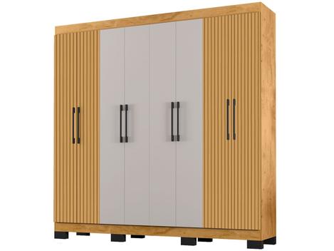 Guarda-roupa Casal 8 Portas 4 Gavetas Araplac B2348 - Guarda-Roupa