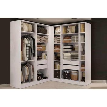 Guarda Roupa Closet Casal Adapt 4 Peças (4 s) QCM09 Branco - Kappesberg ...
