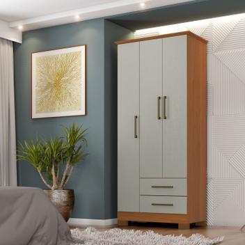 マサノリ　FR　セット Guarda-roupa Mdp 3 Portas 2 Gavetas França - Zanzini - Guarda