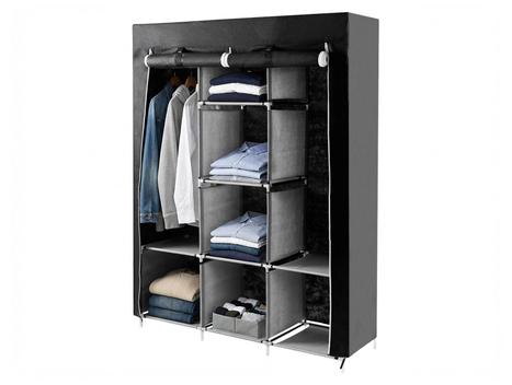 Guarda-roupa Solteiro Portátil Otello 8 Prateleiras GRP-PRT1 - Peças e Ferragens para Móveis