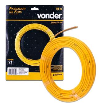 Guia Passa Fio Sonda Pvc Alma De Aço Profissional 30m Vonder