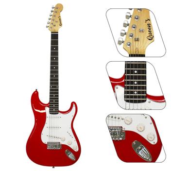 Guitarra Elétrica Vermelha e Branca e Faça Seu Som se Guitarra Elétrica Vermelha e Branca e Faça Seu Som se
