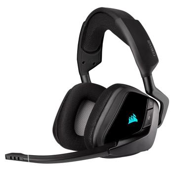 Headset Gamer Sem Fio Corsair Void Elite Wireless, RGB, Surround 7.1, Drivers 50mm, Carbono - CA-9011201-NA - Headset - Magazine