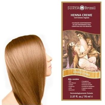 Henna Creme Louro Claro Surya - Cobre Cabelos Brancos - Surya Brasil ...