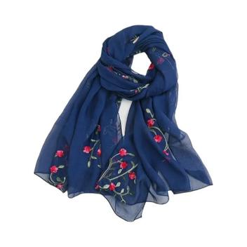 Mini écharpe western skinny rose et or en chiffon sauvage