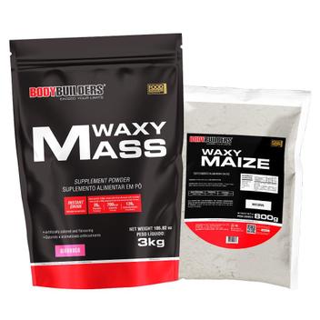 Hipercalórico Waxy Mass 3kg + Waxy Maize 800g - Ganho de Massa Muscular ...