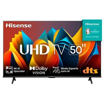 Hisense Smart TV UHD 4K 50 Polegadas 50A6K HDR10+ Dolby Vision