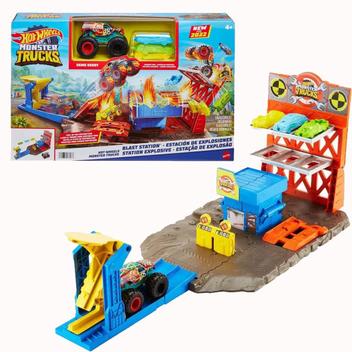 Conjunto de Pista - Hot Wheels - Monster Trucks - Estação de Explosão -  Mattel