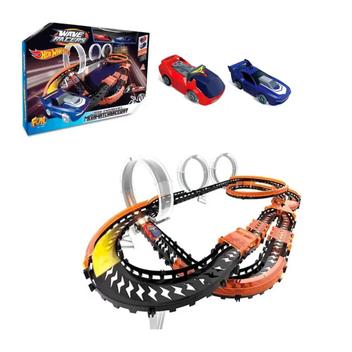 Hot Wheels Corrida 3 Pistas 3 Loopings - Carrinhos de Brinquedos #64 