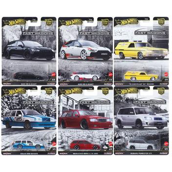 Hot Wheels Premium Car Culture Fast Wagons Set Com Chase RRR