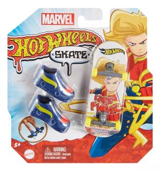 Hot Wheels Skate De Dedo Com Tenis Marvel Homem Aranha Hnl77 em