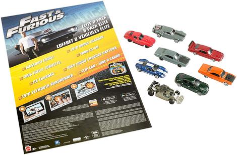 Carrinho die cast hot wheels velozes e furiosos flip car mattel