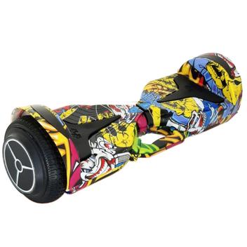 Hoverboard Bluetooth Barato Com Led 6,5' Poleg. Com Alça Cor Fogo