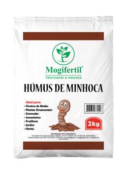 Humus de minhoca adubo organico 2 kg Mogi Fertil - MOGIFERTIL - Adubo ...