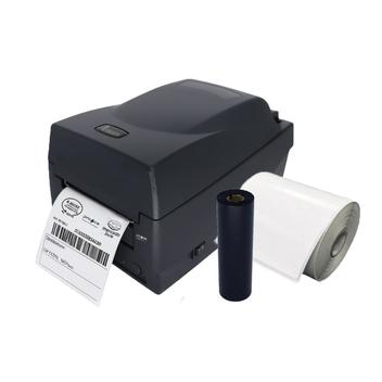 Impressora Térmica Etiqueta Argox Plus Os-214 Pro Transferência Térmica Monocromática Usb Bivolt