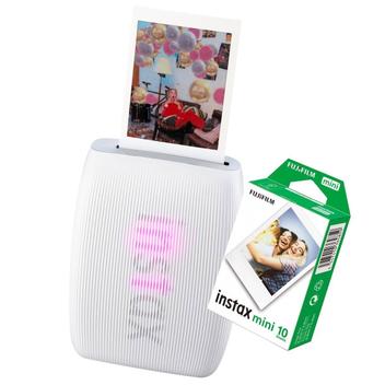 Impressora Fotográfica Fujifilm Instax 3 Branco Transferência Térmica Colorida Usb e Wi-fi Bivolt