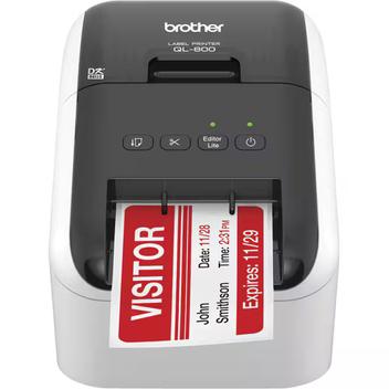 Impressora Térmica Etiqueta Brother Ql800 Transferência Térmica Monocromática Usb 110v