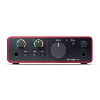 Interface Focusrite Scarlett Solo 4 Geracao - Interface de Áudio
