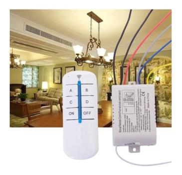 Interruptor rele inteligente automação de Lampada 4 vias ABCD com ...