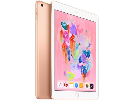iPad 9,7” 6ª Geração Apple Wi-Fi + Cellular 128GB - Dourado