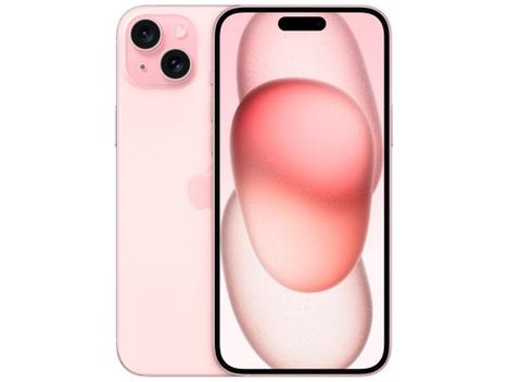 iPhone 15 Plus Apple 256GB Rosa, Tela de 6.7, Câmera Dupla de 48MP
