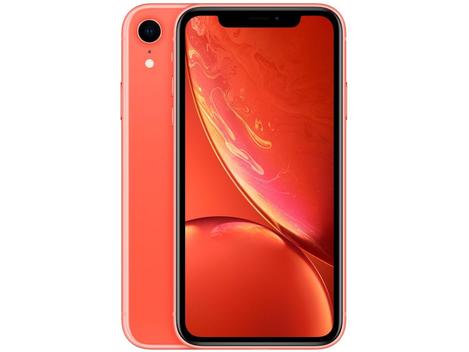 iPhone XR Apple 128GB Coral 6,1” 12MP iO - iPhone - Magazine Luiza