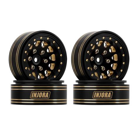 INJORA Lumières LED super lumineuses en aluminium pour SCX10 TRX4 1/10 1/8 RC Crawlers Upgrade