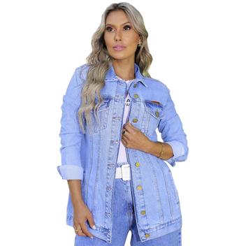 Jaqueta Feminina Jeans Max Revanche 51552 Jaqueta