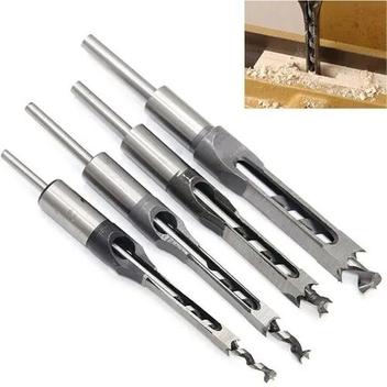 Cnbtr Holz-Stecker-Bohrer-Set – 4 Stück In Silber/Grau Mit Größen 1/4, 5/16, 3/8, 1/2 Zoll – Perfekt Für Reparatur & Holzhandwerk