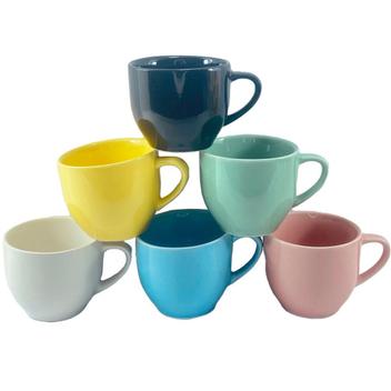 Jogo 6 Xícara Chá Café Verde 170Ml Porcelana - Mundo Da Porcelana - Xícaras  de Café - Magazine Luiza