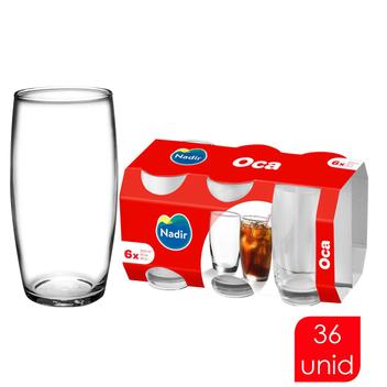 Kit Jogo De Copos Vidro Barato Long Drink Oca Nadir 300ml água Suco 6 Peças  - Nadir Figueiredo - Copo de Água / Suco - Magazine Luiza