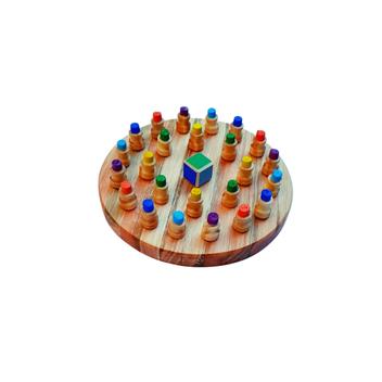 Jogo de xadrez com memória de cores, material de madeira, com dados,  Brinquedos educativos, Cognição de cores para crianças do jardim de  infância com idade maior de 3 anos, Sunbaca : .com.br