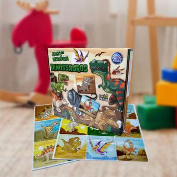 Jogo da Memoria Dinossauros Infantil Brinquedo Educativo - Pais e filhos -  Jogos de Memória e Conhecimento - Magazine Luiza