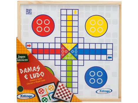 Jogo Dama e Ludo - 65509 - Xalingo - Real Brinquedos