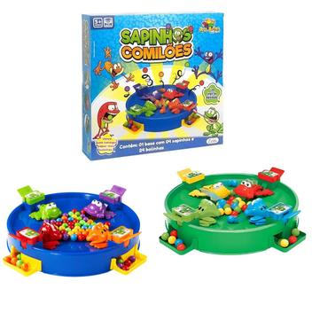 Jogo Papa Sapo De Agilidade Bolinhas Comilão Tabuleiro Comilões Joguinho 4  Jogadores Brinquedo Oferta Sapinho Sapinhos Infantil Cor Verde Azul - Art  Brink - Jogo Papa Bolinha - Magazine Luiza