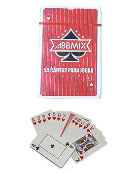 Jogo De Baralho De Papel - Unitário - 54 Cartas - Abbmix - Baralho ...
