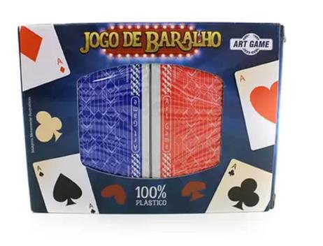 Jogo De Baralho Duplo 100% Plástico Cartas Laváveis - ZEIN - Jogo