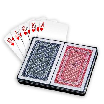 Jogo Cartas Baralho 100% Plastificado Estojo c/ 2 Jogos - 123 Util