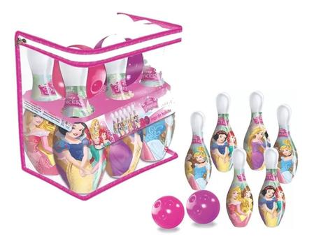 Jogo De Boliche Princesas Infantil 6 Pinos Lider Brinquedos